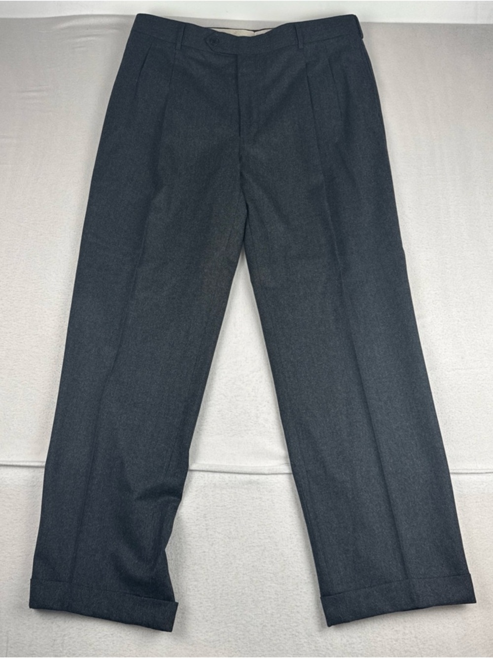 Brooks Brothers Vitale Barberis Canonico Dark Gray Dress Pant fit 36*31 (tag 40)